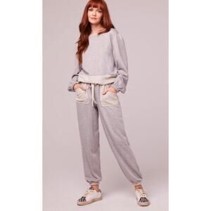 BAND OF GYPSIES Loy Heather Gray Shimmer pants